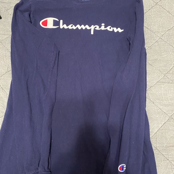 Champion Navy long sleeve tee - Picture 2 of 4